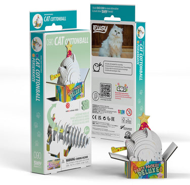 Eugy 3d puzzel - katten - cottonball - katten - duurzaam - verzamel ze allemaal - 6 jaar