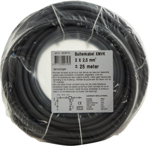 Q-link xmvk kabel 3x2.5mm 25mtr