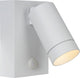 Lucide taylor - wandspot wandlamp binnen buiten - 1xgu10 - ip54 - bewegingssensor - wit