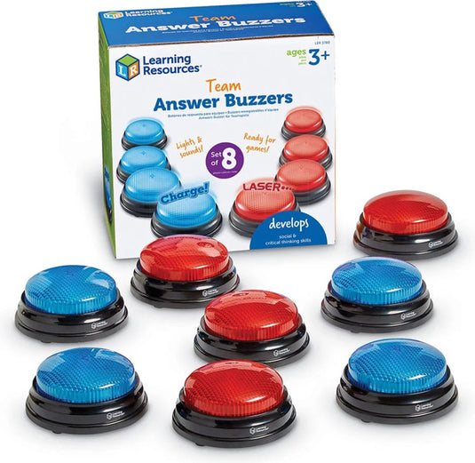 Learning resources antwoord buzzers teams! (set van 2x 4 stuks)