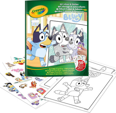 Crayola - kleurboek - bluey kleurboek met stickers - 32 pagina's en 4 stickervellen