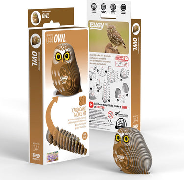Eugy 3d puzzel - uil - vogels - duurzaam - verzamel ze allemaal - 6 jaar