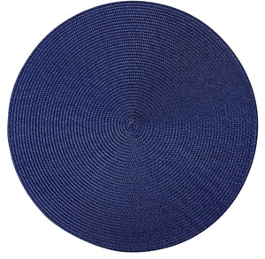 Westmark set van 4 placemats, ø 38 cm, polypropyleen, blauw, saleen-collectie: circle