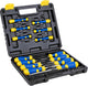 Kinzo schroevendraaierset 32-delig - incl. koffer - schroevendraaiers met magnetische tip - zwart, geel, blauw