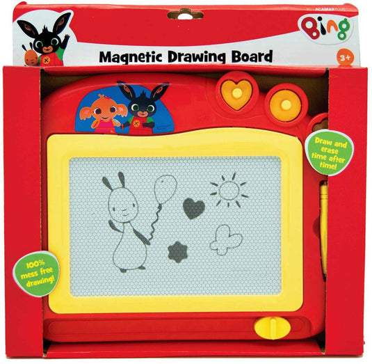 Merkloos sans marque bing magnetisch tekenbord voor kinderen 28x22 cm - magnetisch bord kinderen - magisch tekenbord - reisformaat - reisspel kinderen