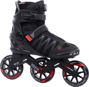 Tempish - wenox top 100 - skeelers - inline skates - heren - zwart - high-speed 100mm wielen comfort fit - maat 43