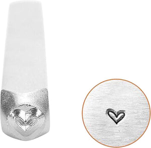 Impressart embossing stempel - hartvormig embossing stempel - diy stempelset - creatief stempel gereedschap - hobby embossing tool - papieren decoratie stempel - handgemaakte stempel - 65 mm - 1 stuk
