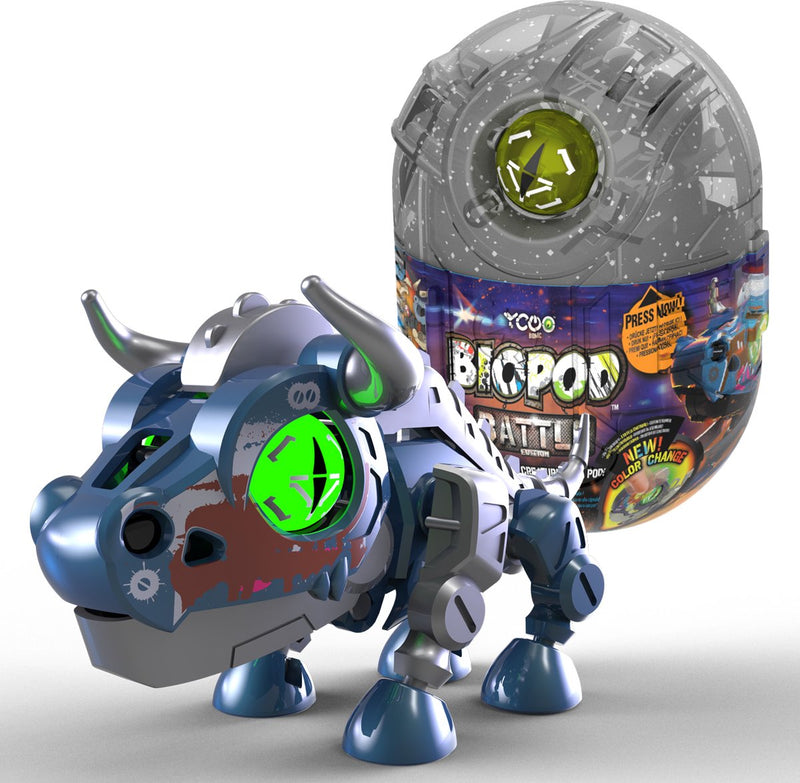 Afbeelding laden in galerijviewer, Silverlit biopod battle single - bouw je eigen dino - oplichtende ogen - met geluid
