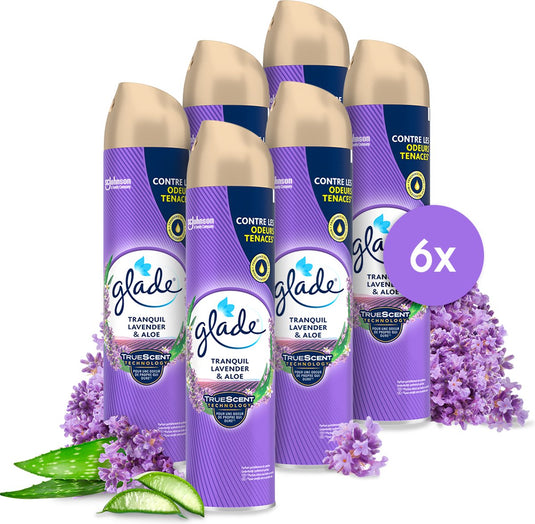 Glade luchtverfrisser spuitbus lavendel (6x 300ml)