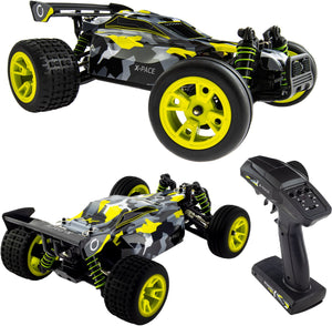 Overmax x-pace - bestuurbare auto - 2 accu’s - 30 km u - 4x4 - 1:18 - bereik 100m - onafhankelijke vering - led’s - offroad rc auto volwassenen kinderen - afstandsbestuurbare auto voor buiten