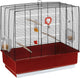 Ferplast vogelkooi plastic rekord 4 bordeaux zwart 60x32.5x57.5 cm