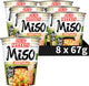 Nissin cup noodles - veggi miso noedels - instant noodles - vegetarisch - 8 stuks
