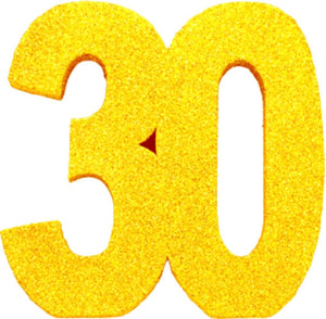 Merkloos sans marque verjaardag tafeldecoratie goud 30.