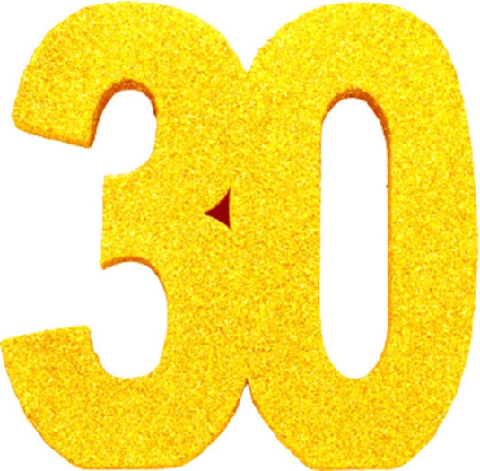 Merkloos sans marque verjaardag tafeldecoratie goud 30.