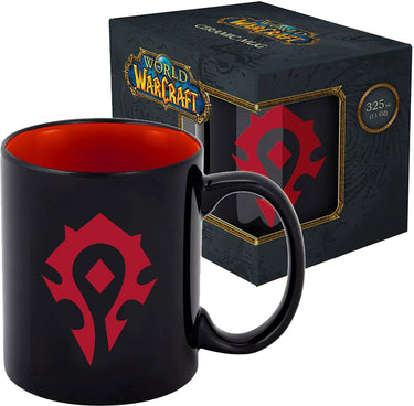 Blizzard world of warcraft - mok met cadeauverpakking - horde - 330 ml zwart