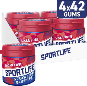 Sportlife strawberry blueberry pot - aardbei bosbessensmaak - 4x99g