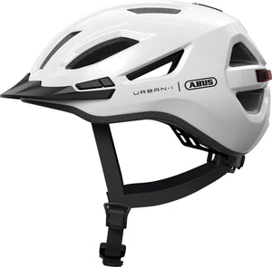 Abus fietshelm urban-i 4.0 shiny white s - 51-55 cm - wit - geschikt voor gebruik op elektrische fietsen - stadsfietsen - 250 g s