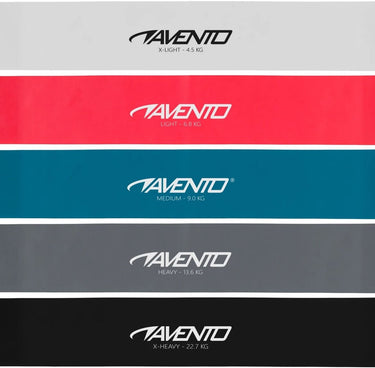 Avento fitness weerstandsbanden set latex - 5 niveaus