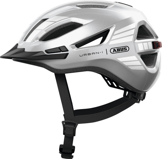 Abus fietshelm urban-i 4.0 signal silver l - 57-61 cm - zilver - geschikt voor gebruik op elektrische fietsen - stadsfietsen - 290 g l