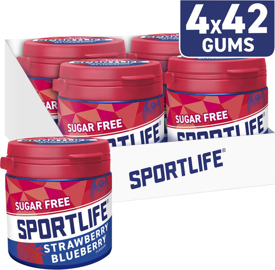 Sportlife strawberry blueberry jar (4x 99gr)