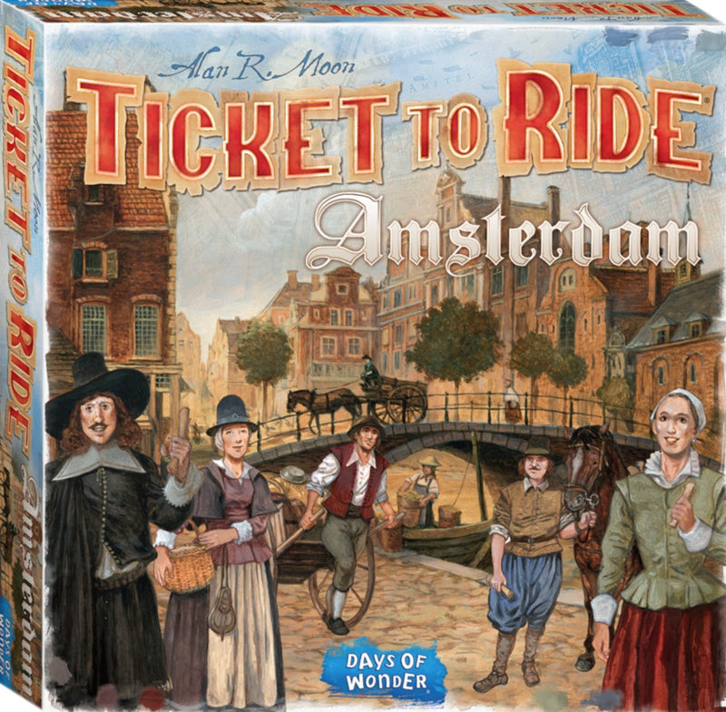 Afbeelding laden in galerijviewer, Days of wonder ticket to ride amsterdam – nederlandstalig bordspel voor 2 tot 4 spelers - snel strategisch spel vanaf 8 jaar - speel in 17e-eeuws amsterdam
