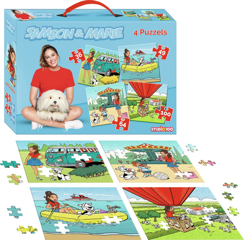 Afbeelding laden in galerijviewer, Samson marie puzzel - 4 in 1 puzzel - 36 49 64 100 stukjes
