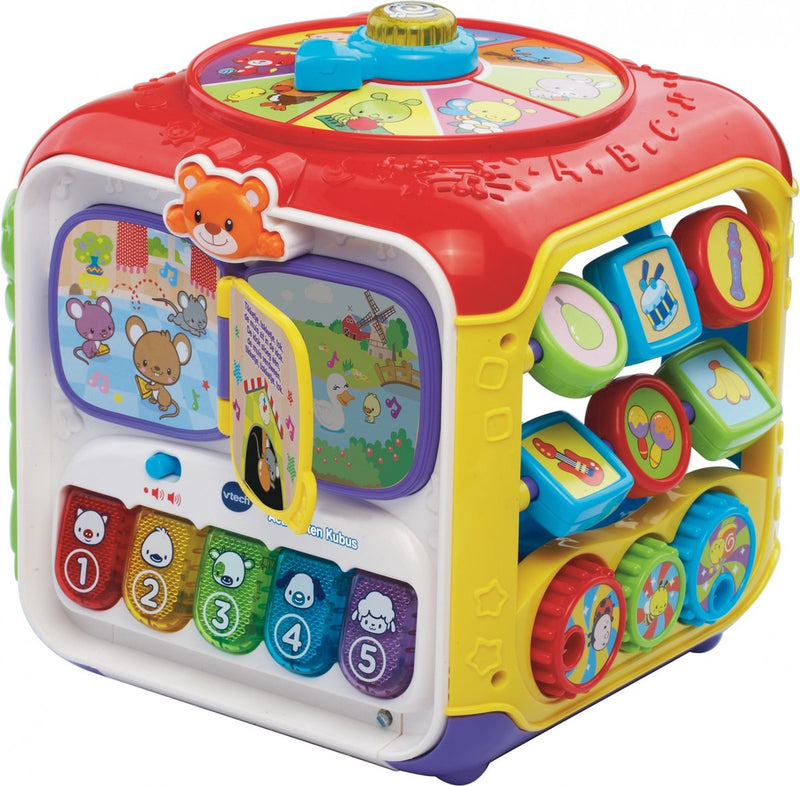 Afbeelding laden in galerijviewer, Vtech baby activiteiten kubus - educatief babyspeelgoed - dieren, cijfers en kleuren - cadeau - van 9 tot 36 maanden - rood
