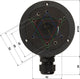 Hikvision - camera beugel - zwart - aluminium - ø 100mm