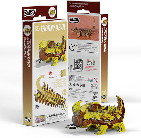 Eugy 3d puzzel - bergduivel - wilde dieren - duurzaam - verzamel ze allemaal - 6 jaar