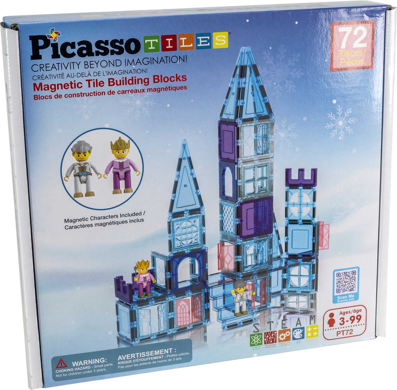 Afbeelding laden in galerijviewer, Picasso tiles tactic - constructiespeelgoed - magnetic tiles - magnetische tegels - winter thema - stem speelgoed - creatief bouwspeelgoed - 72-delig - vanaf 3 jaar
