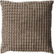 Dutch decor rome - kussenhoes 45x45 cm - effen kleur - 3d-structuur - driftwood - taupe - met rits - zonder binnenkussen