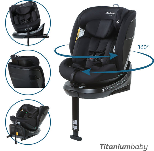 Titanium baby titaniumbaby smart autostoel nitro evo black