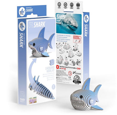Eugy 3d puzzel - haai - zeedieren - duurzaam - verzamel ze allemaal - 6 jaar