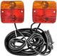 Proplus aanhangerverlichtingsset 7,5 + 2,5 m – voor 12v aanhanger met 7-polige stekker – magnetische bevestiging – rood oranje