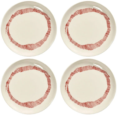Serax - ottolenghi feast - bord xs - wit rood - 16 ø - 4 stuks