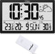 Greenblue - klok - lcd wandklok - klok met weerstation en thermometer gb218