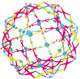 Keycraft starburst ball speelgoed bal 14 cm sensorisch.