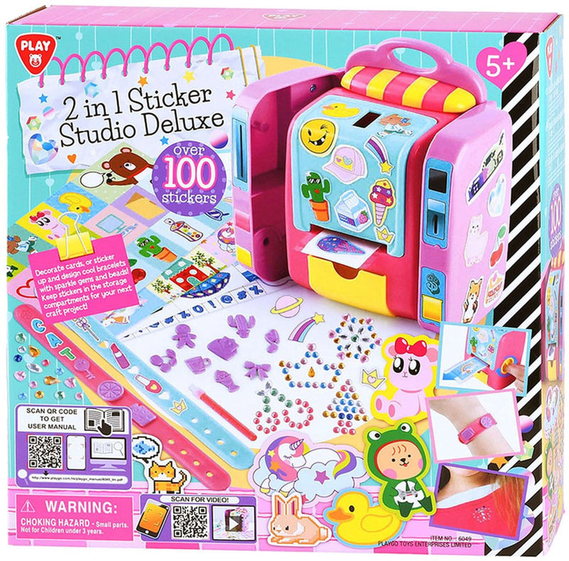 Afbeelding laden in galerijviewer, Play go 2in1 sticker studio deluxe - incl 100 stickers en armbandjes
