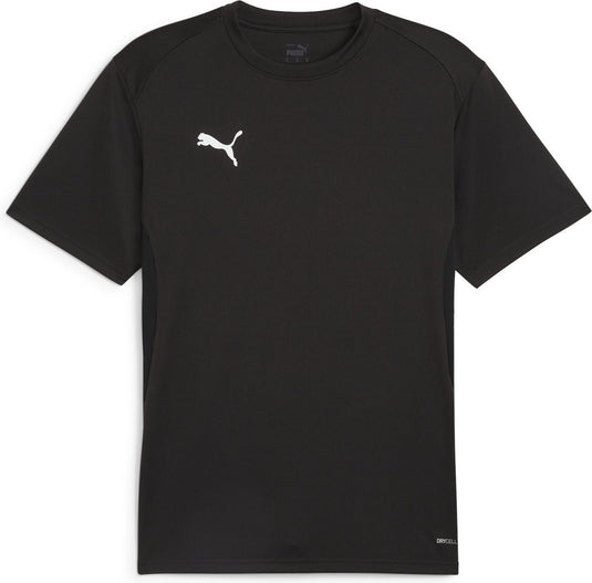 Puma teamgoal jersey heren sportshirt - black- white-flat dark gray l