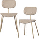 Woood link eetkamerstoelen - polypropyleen - zand - set van 2