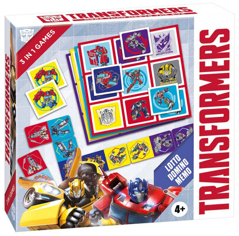Afbeelding laden in galerijviewer, Tactic transformers 3in1 memo lotto domino

