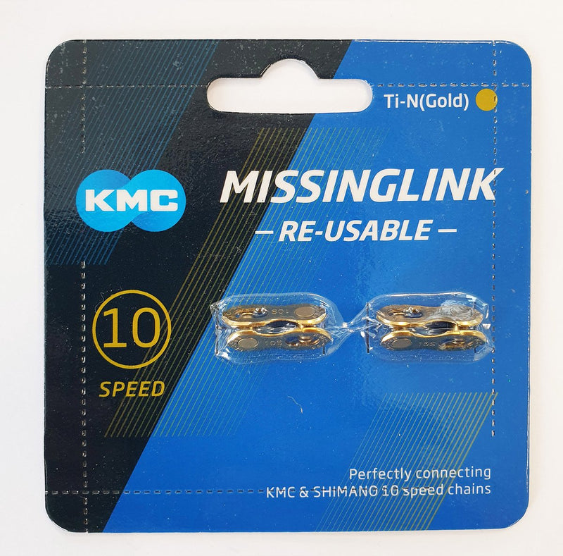 Afbeelding laden in galerijviewer, KMC Fietsketting MISSING LINK 10R Goud 5.88mm
