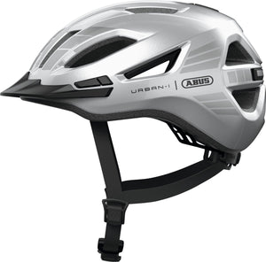 Abus fietshelm urban-i 4.0 lr signal silver l - 57-61 cm - zilver - geschikt voor gebruik op elektrische fietsen - stadsfietsen - 280 g l