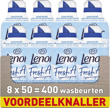 Lenor fresh air wasverzachter sensitive - voor de gevoelige huid - 8 x 50 wasbeurten