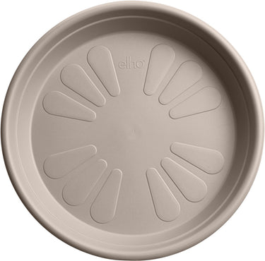 Elho universele schotel rond 48 - schotel voor binnen buiten accessoires - ø 48.0 x h 7.0 cm - paddenstoel beige