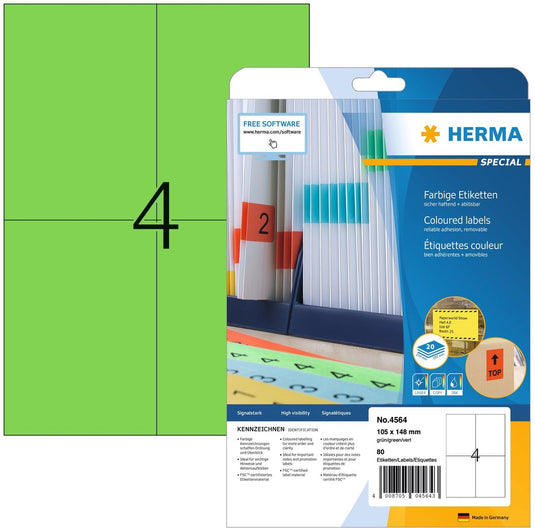 Etiketten herma