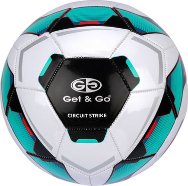 Get go voetbal - circuit strike - wit groen - maat 5 - ø ca. 22 cm