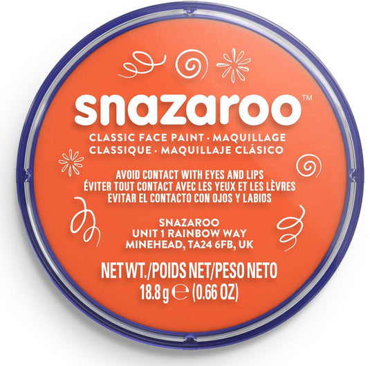 Snazaroo 1118553 - orange - 18ml aqua schmink kinderschmink voor kinderen en volwassenen
