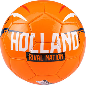 Avento voetbal glossy - euro triumph - oranje rood - maat 5 - ⌀ ca. 22 cm