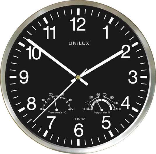 Unilux wetty klok grijs